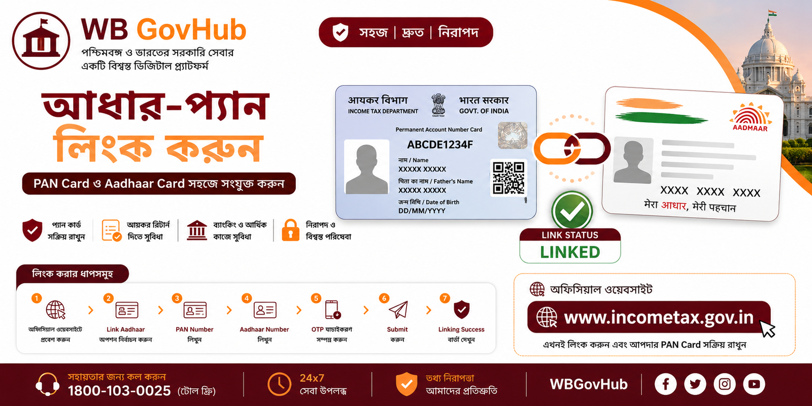 আধার-প্যান লিংক করুন