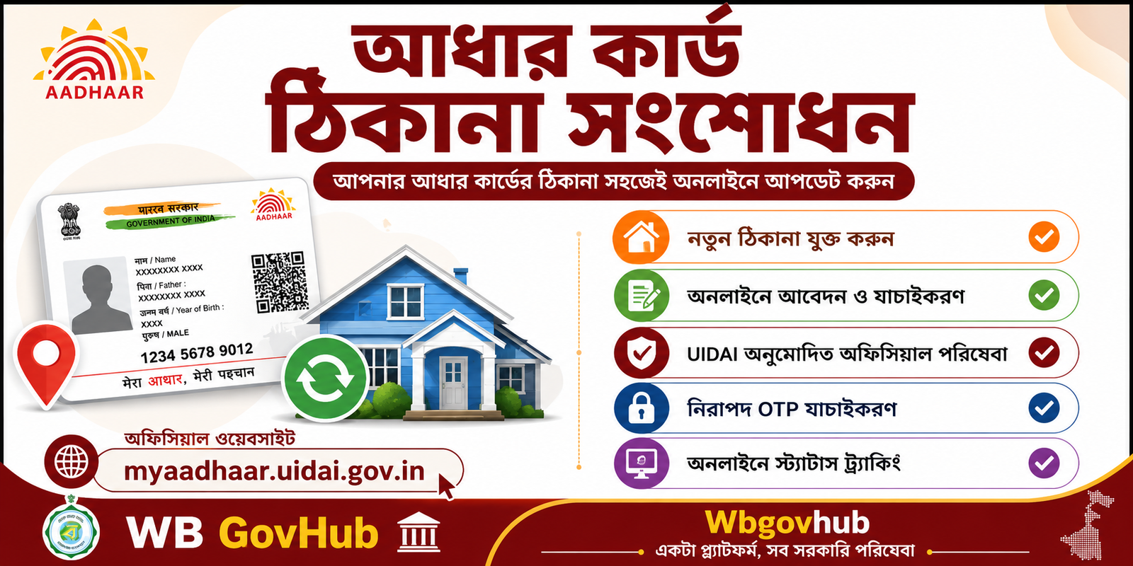 আধার কার্ড ঠিকানা সংশোধন