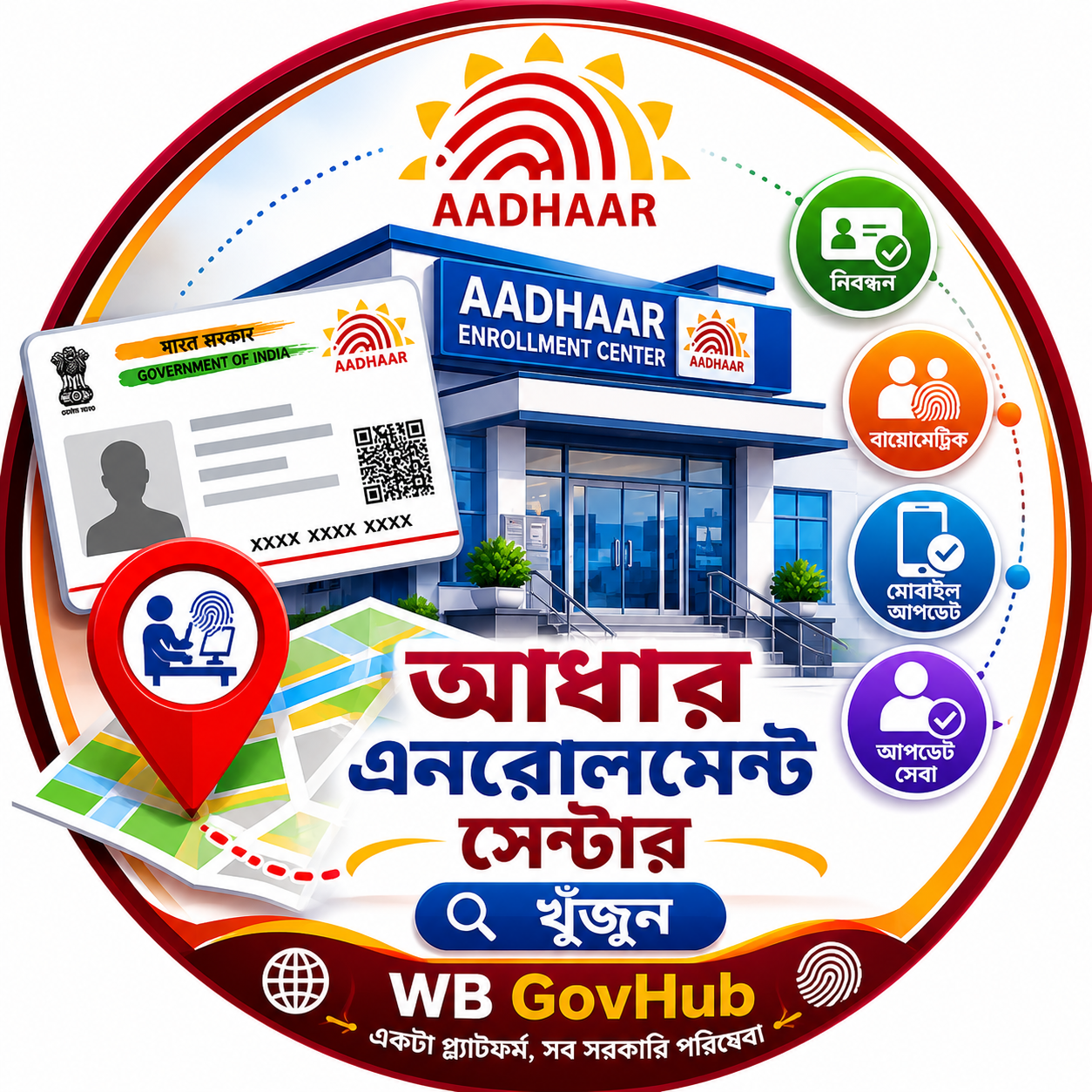 আধার এনরোলমেন্ট সেন্টার খুঁজুন