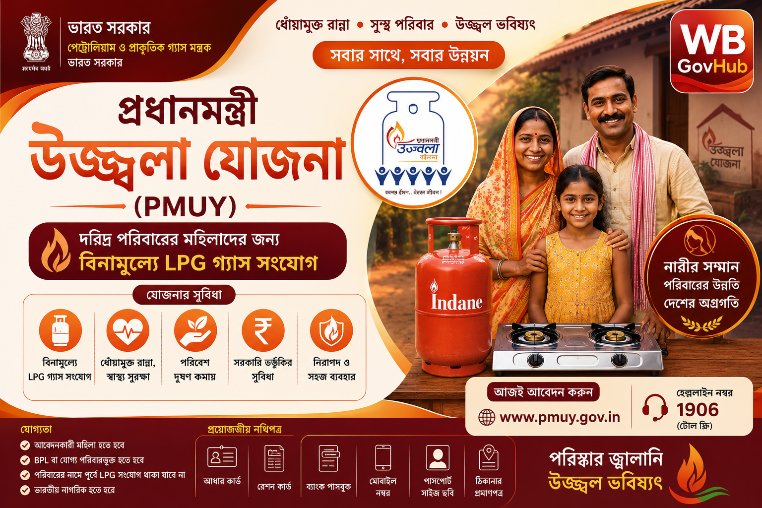PM Ujjwala Yojana (প্রধানমন্ত্রী উজ্জ্বলা যোজনা)